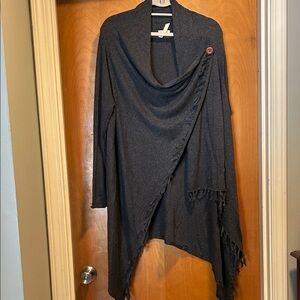 Matilda Jane Charcoal Drape Sweater
